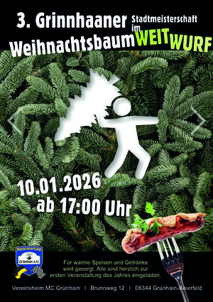 3. Grinnhaaner Weihnachtsbaum-Weitwurf