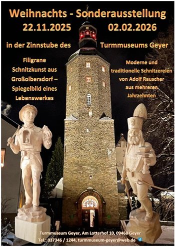 "Vom Bergmann bis zur Eiskunstläuferin" - Weihnachtssonderausstellung in der Zinnstube des Turmmuseums 