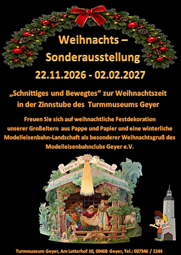 "Schnittiges und Bewegtes zur Weihnachtszeit" - Weihnachts-Sonderausstellung